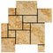 Valencia Travertine Brushed & Chiseled Versailles Floor Tile
